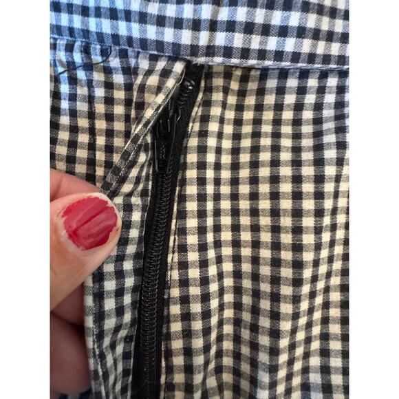 Gingham Cropped Pants Size 18 Cotton Spandex Stretch Pockets 21" Inseam - Picture 6 of 6